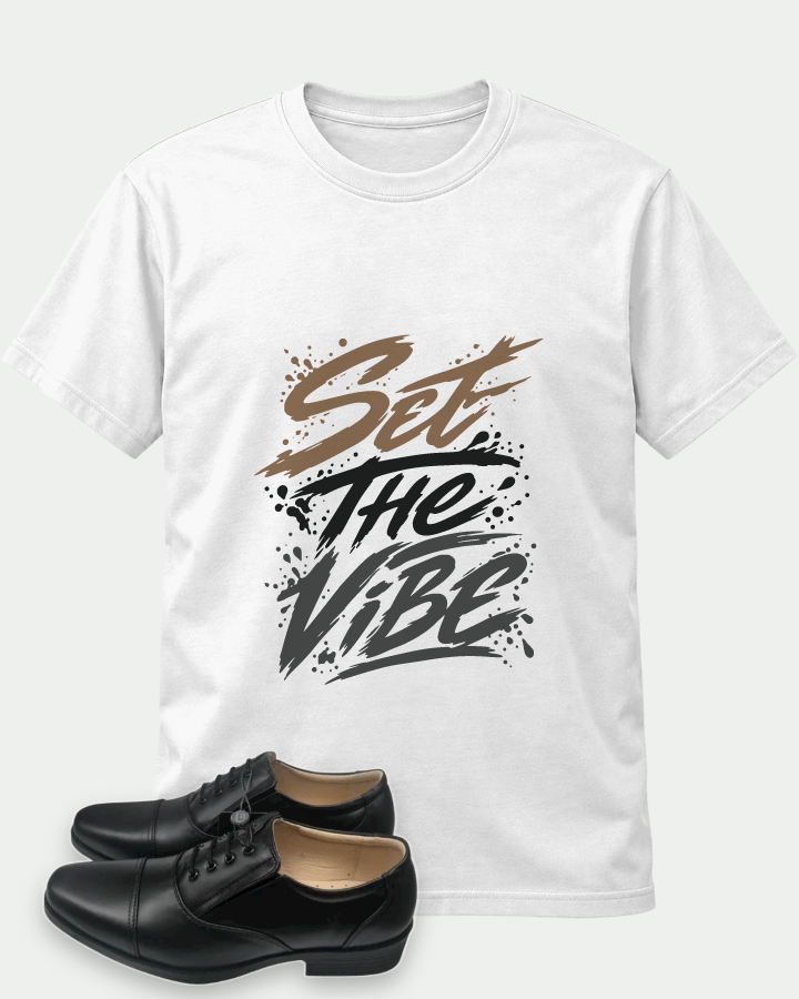 Apparel coordinated with Black & Grey & Tan Sneaker